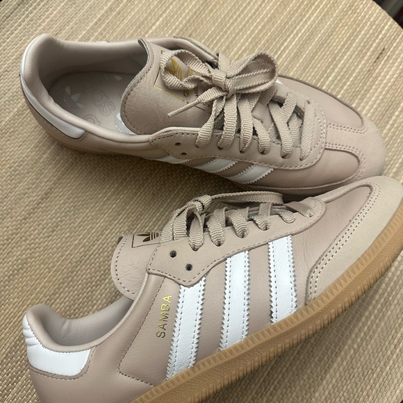 adidas Shoes - Addidas Samba Leather Sneakers (Taupe)